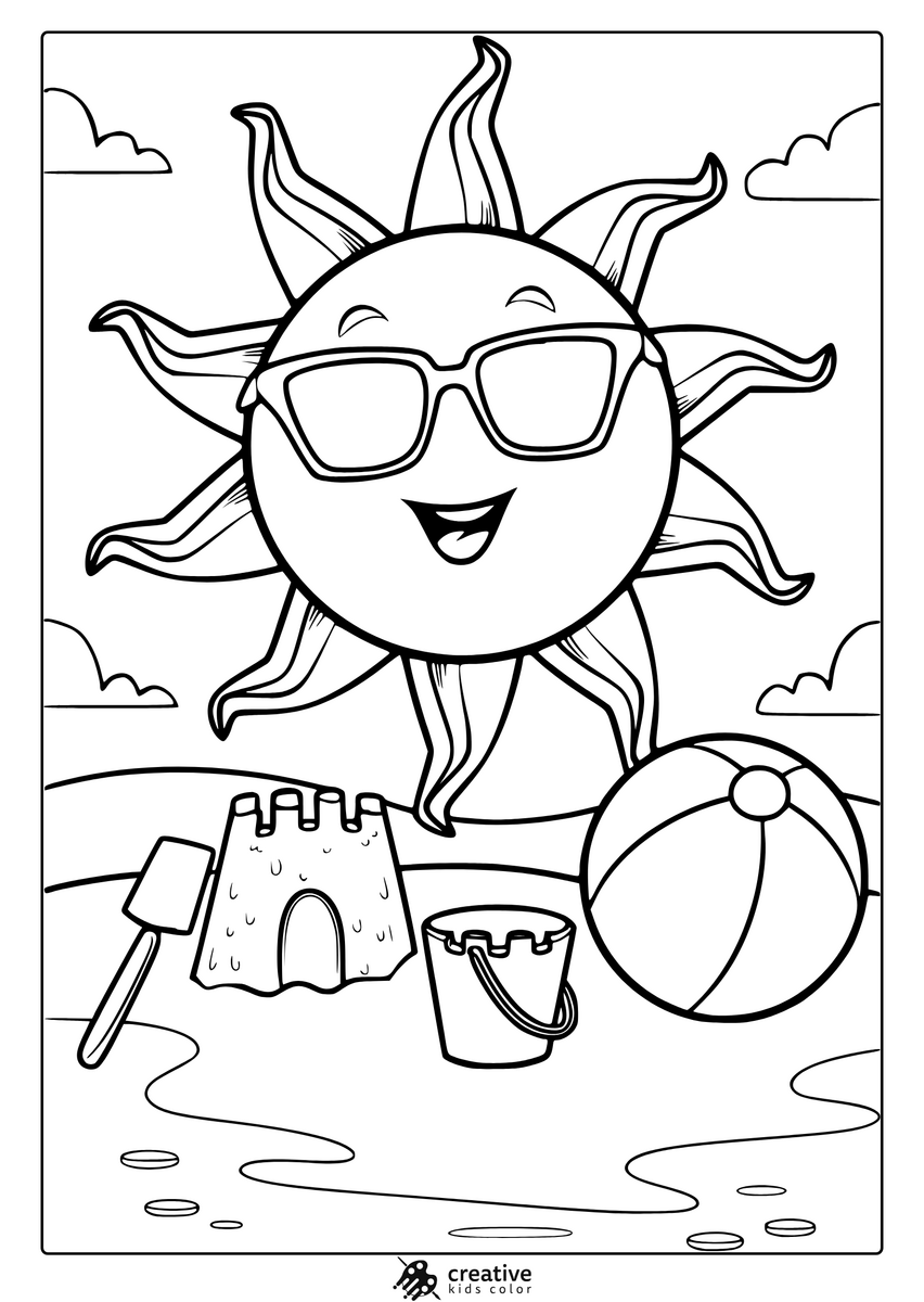 Summer Coloring Pages Free Printable Seasonal PDFs