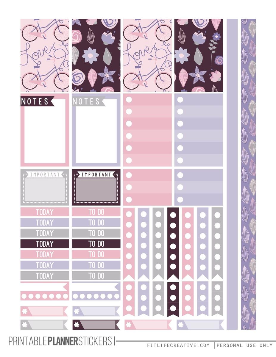 Printable Watercolor Planner Stickers Three Little Ferns Family Lifestyle Blog