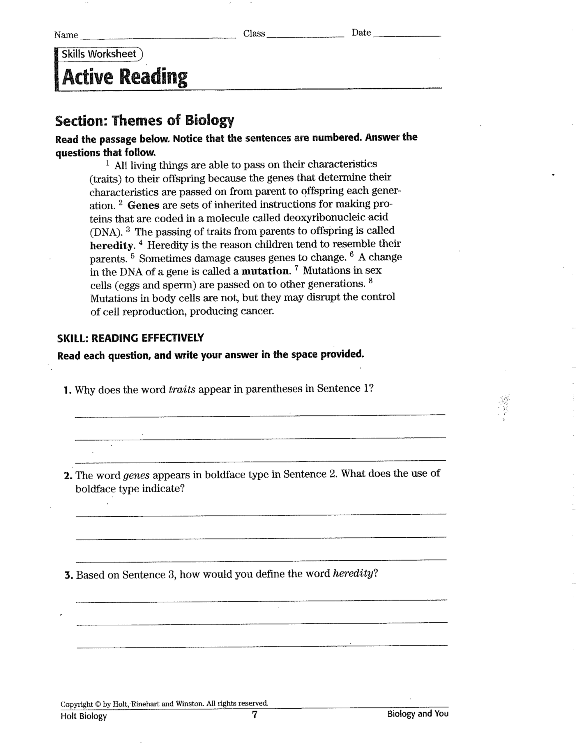 Themes Of Biology Michele Shaw Library Formative