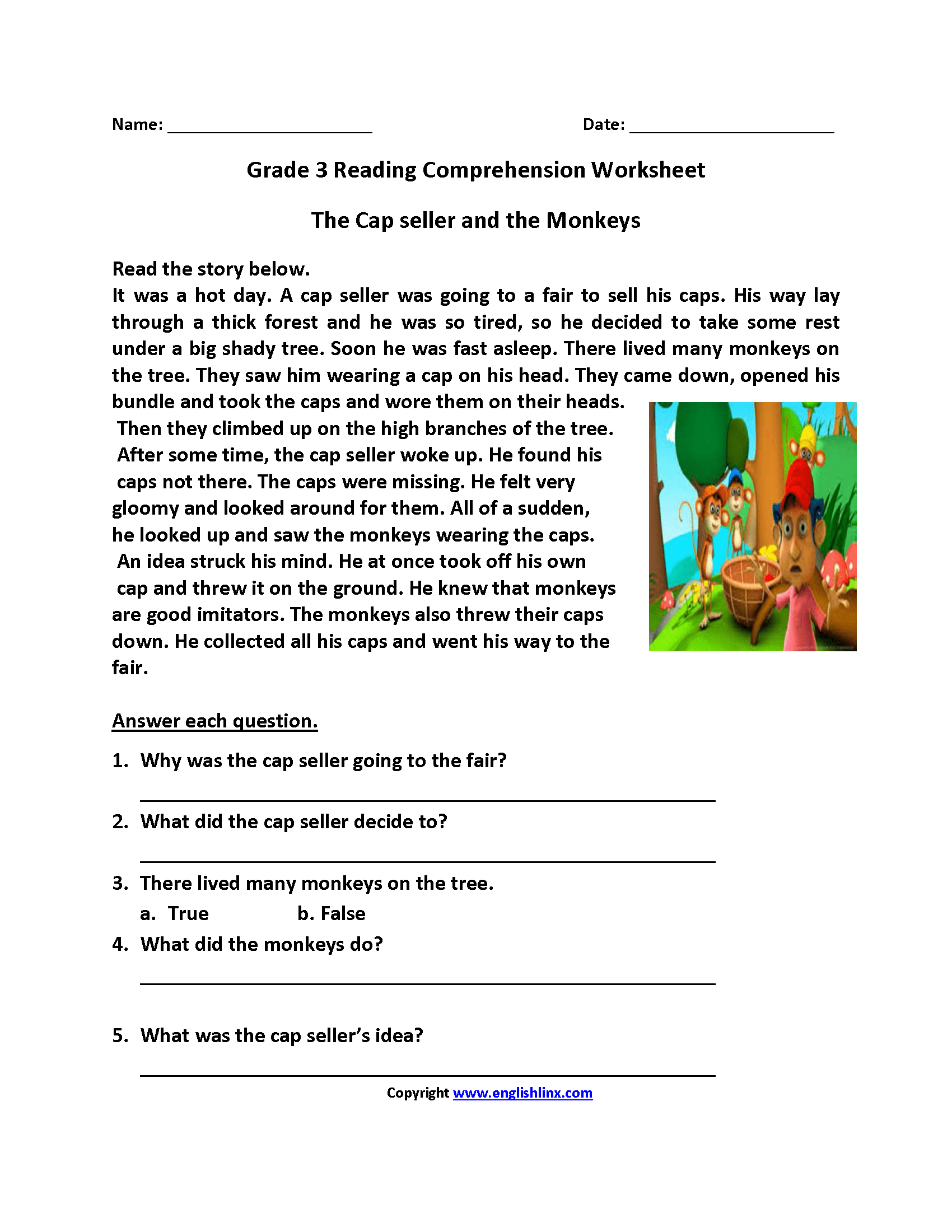 Third Grade Reading Worksheets Improve Fluency Vocabulary