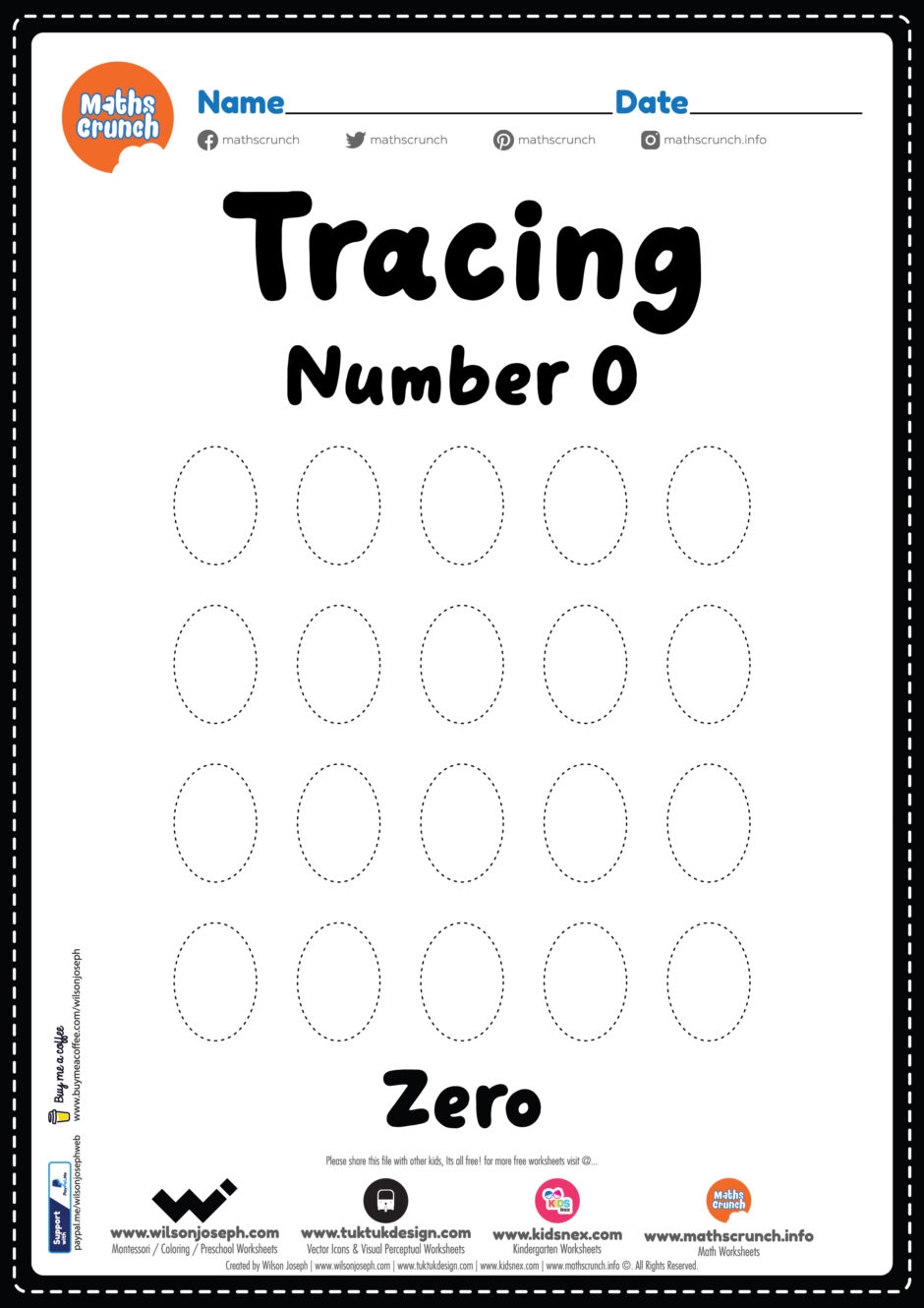Tracing Number 0 Kindergarten Worksheet Free Printable PDF Tracing Number 0 Kindergarten Worksheet Free Printable PDF