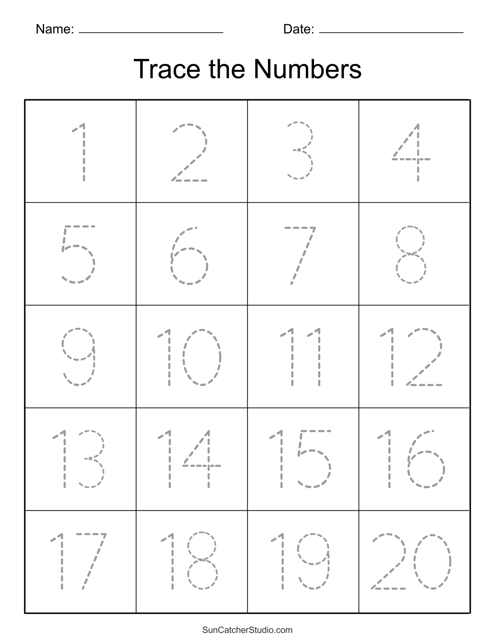 Letters Number Tracing Expanded Etsy