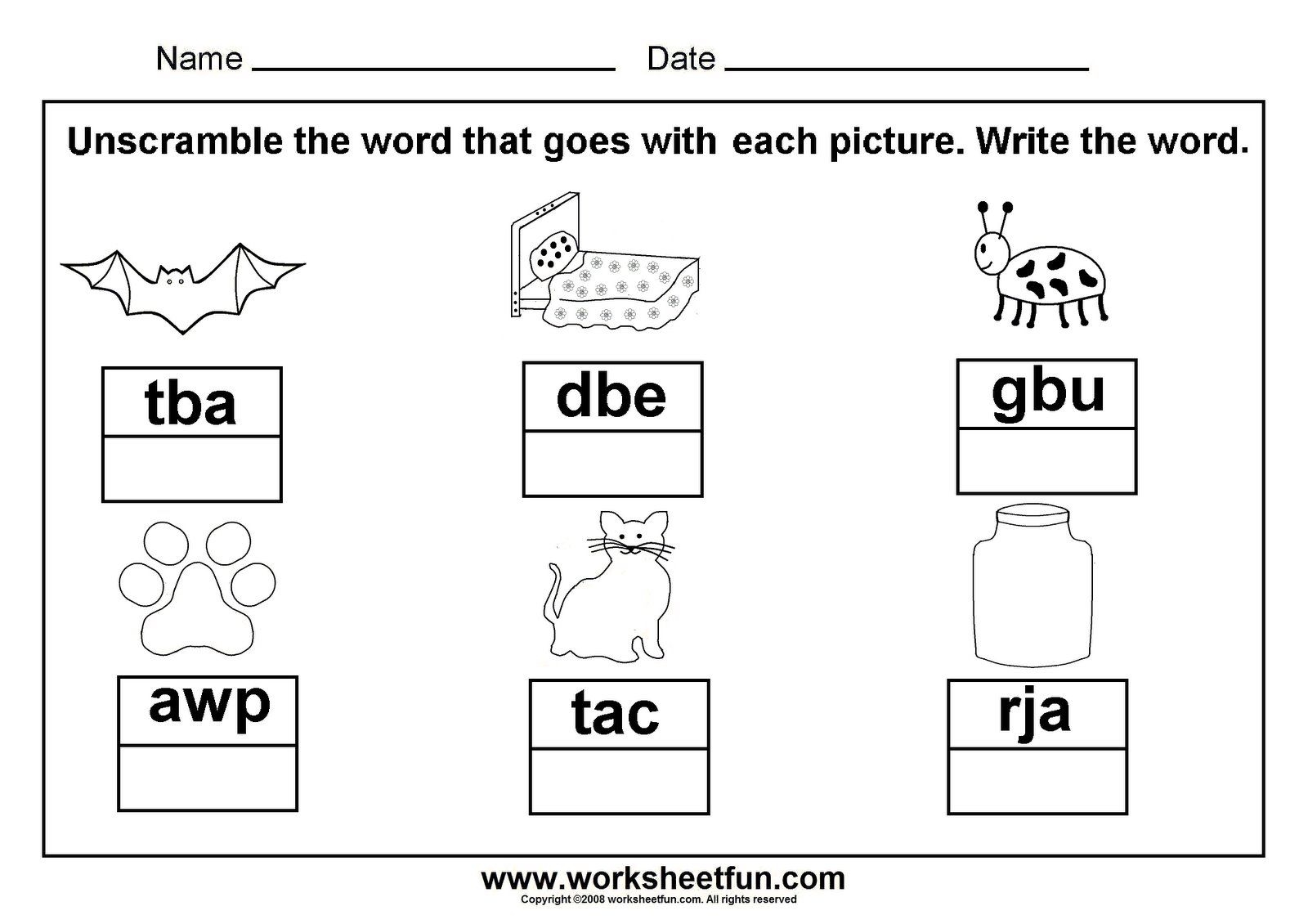 Unscramble CVC Words Great To Laminate And Put In A Word Work Center