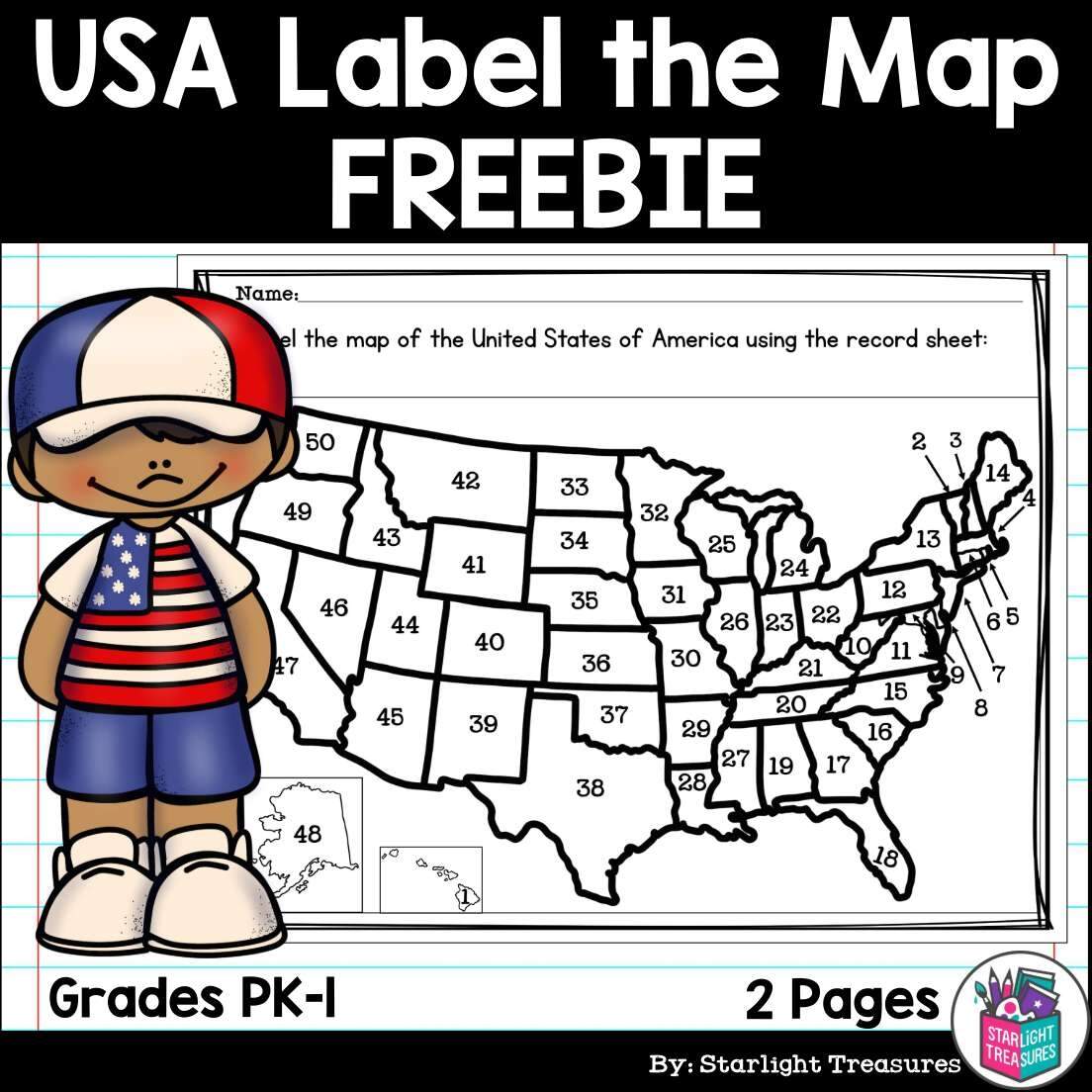USA Map Worksheets Free Printables Superstar Worksheets