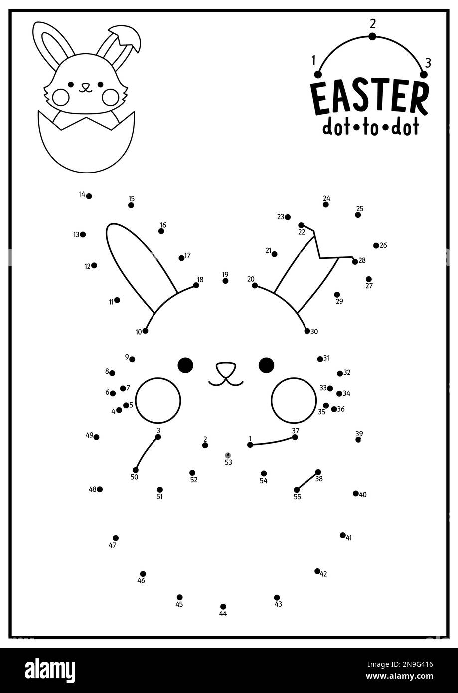 Vector Easter Dot To Dot And Color Activity With Cute Kawaii Bunny In Egg Spring Holiday Connect The Dots Game For Children Garden Coloring Page For Stock Vector Image Art Alamy Vector Easter Dot To Dot And Color Activity With Cute Kawaii Bunny In Egg Spring Holiday Connect The Dots Game For Children Garden Coloring Page For Stock Vector Image Art Alamy