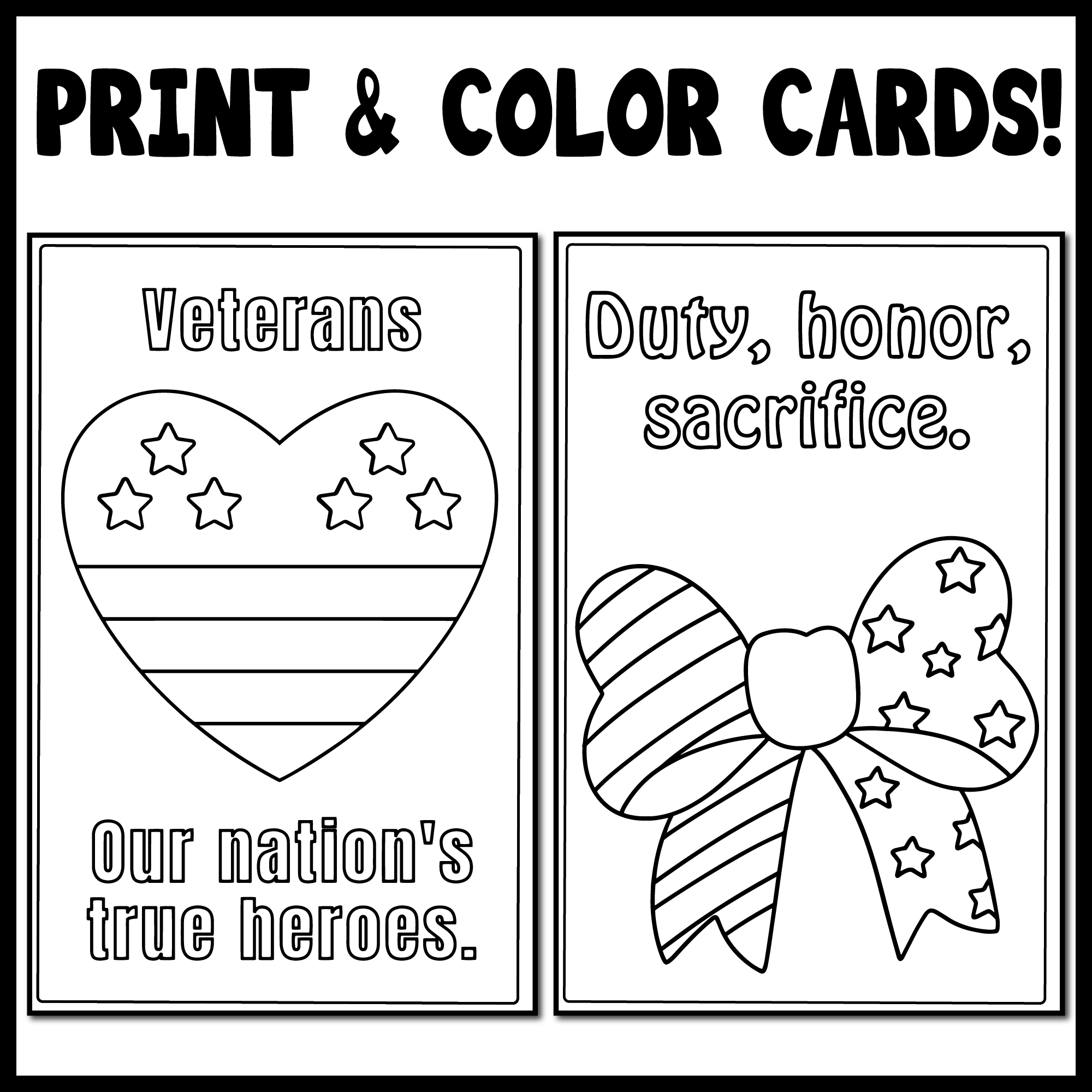 Veterans Day Thank You Cards Coloring Writing Page Veterans Activity Made By Teachers Veterans Day Thank You Cards Coloring Writing Page Veterans Activity Made By Teachers