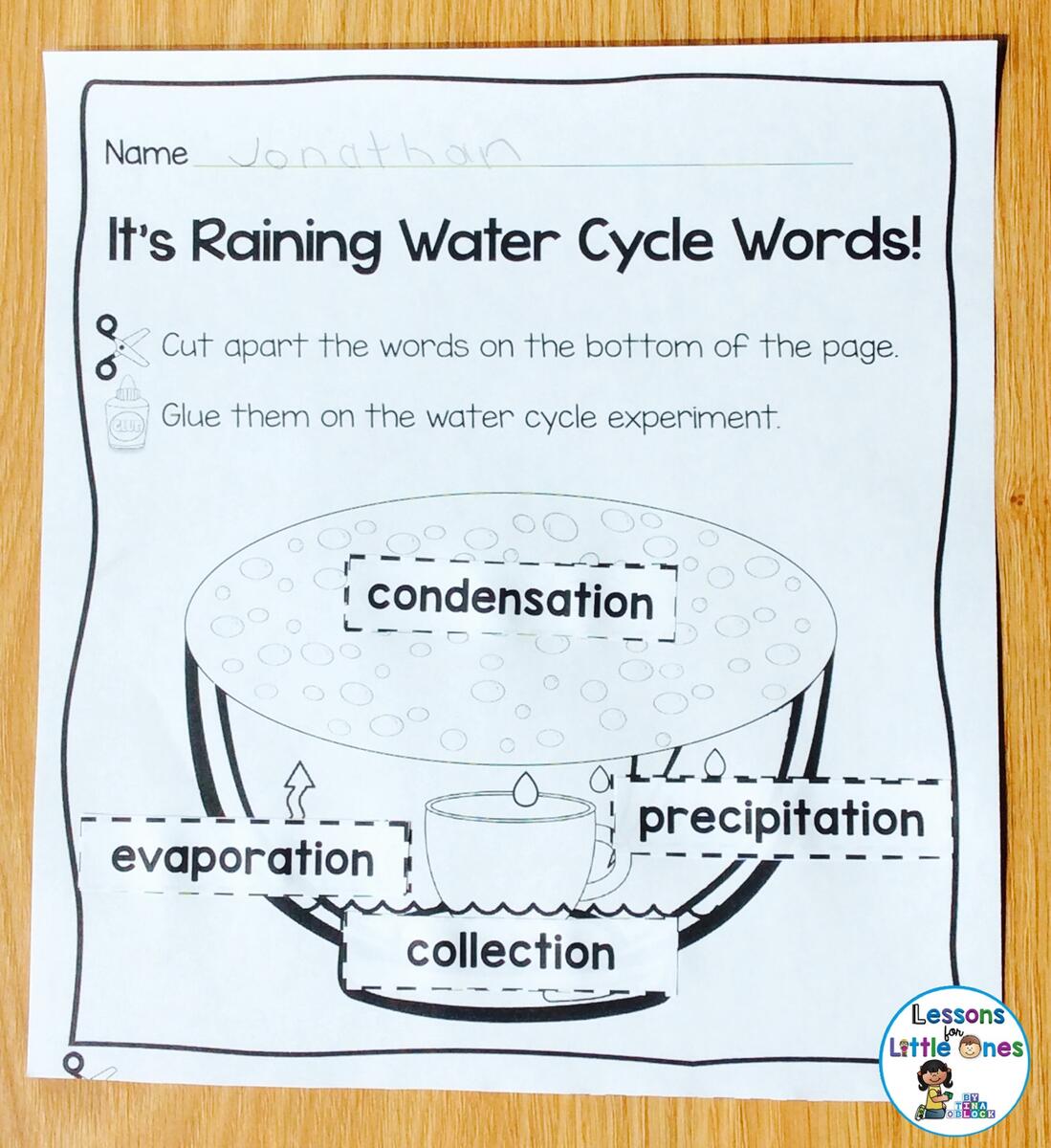 Water Cycle Rain Cycle Science Experiments And Craftivity Water Cycle Rain Cycle Science Experiments And Craftivity