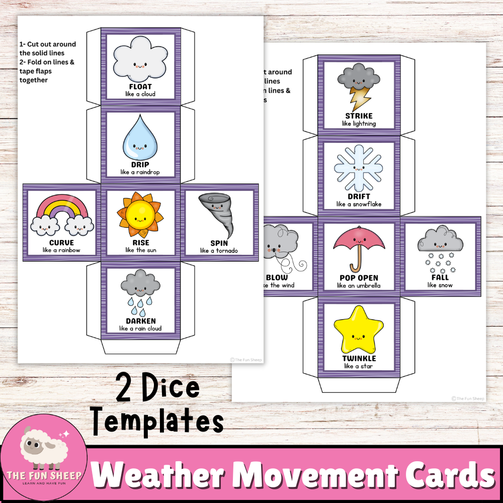 Weather Movement Cards Weather Unit Game Brain Break Transition Activity Made By Teachers
