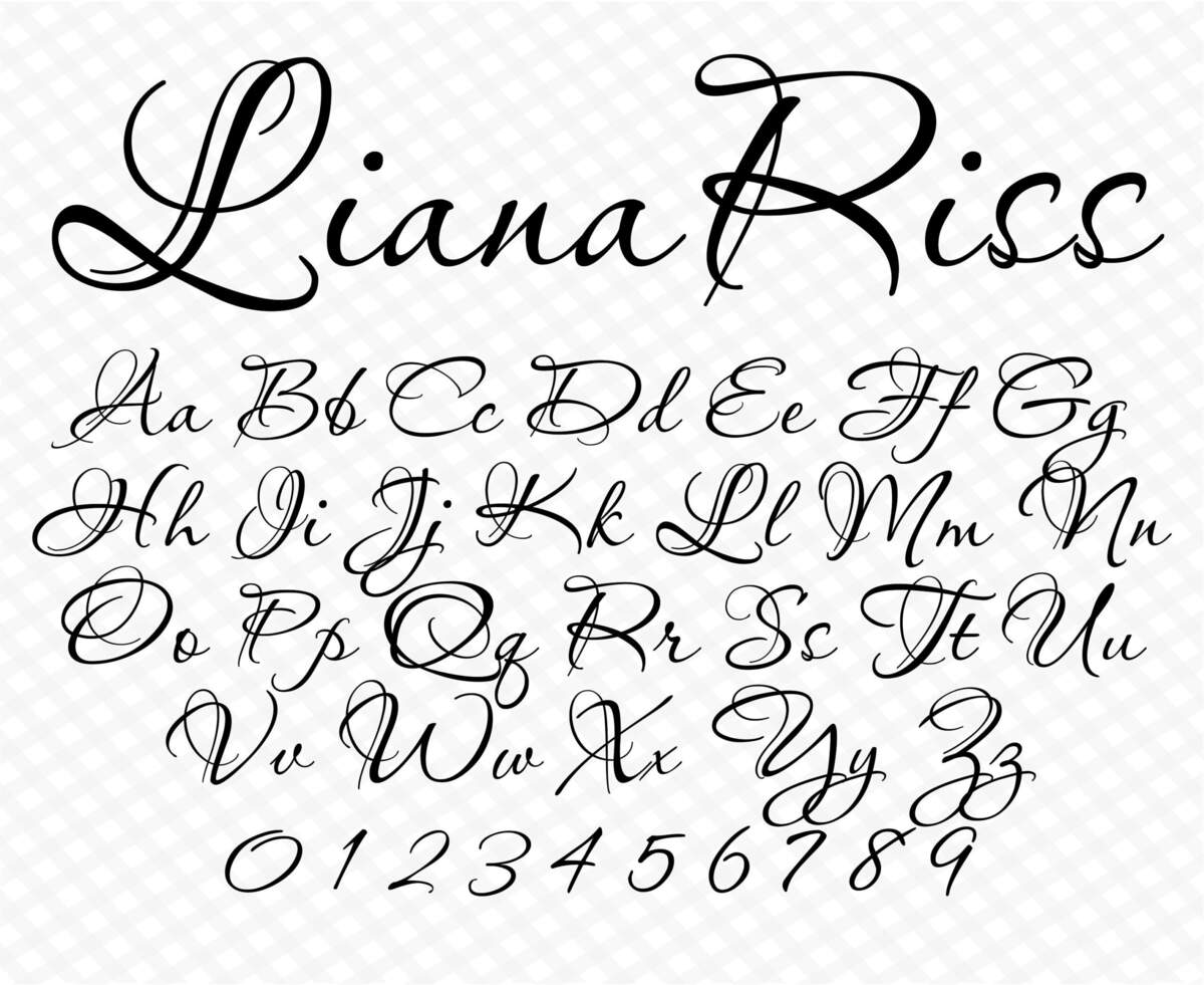 Light Tattoo Font Stock Vector Illustration Of Lines 72853780