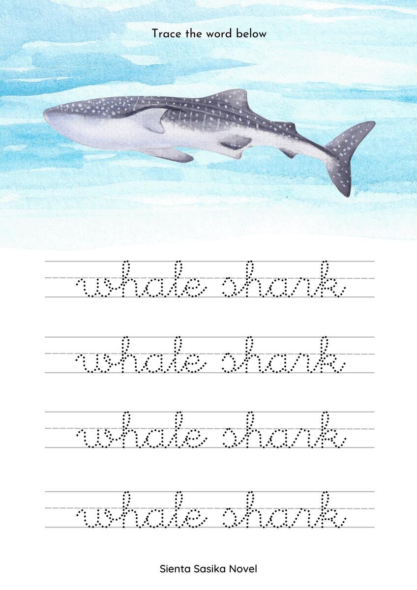 Fishy Fun Sheet Whale Shark Colour In Department Of Primary Industries And Regional Development