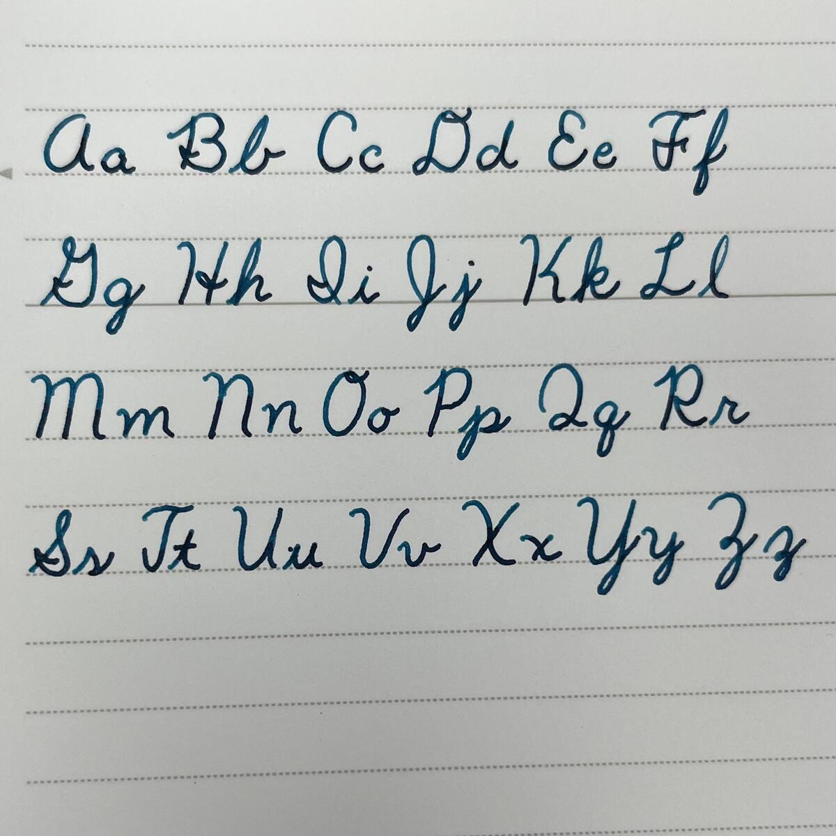 What Does Your Style Of Cursive Alphabet Look Like R Fountainpens