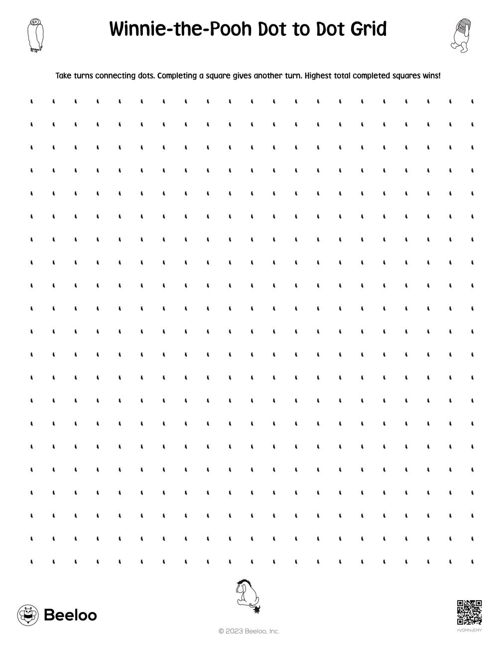 Winnie The Pooh Dot To Dot Grid Beeloo Printable Crafts And Activities For Kids Winnie The Pooh Dot To Dot Grid Beeloo Printable Crafts And Activities For Kids