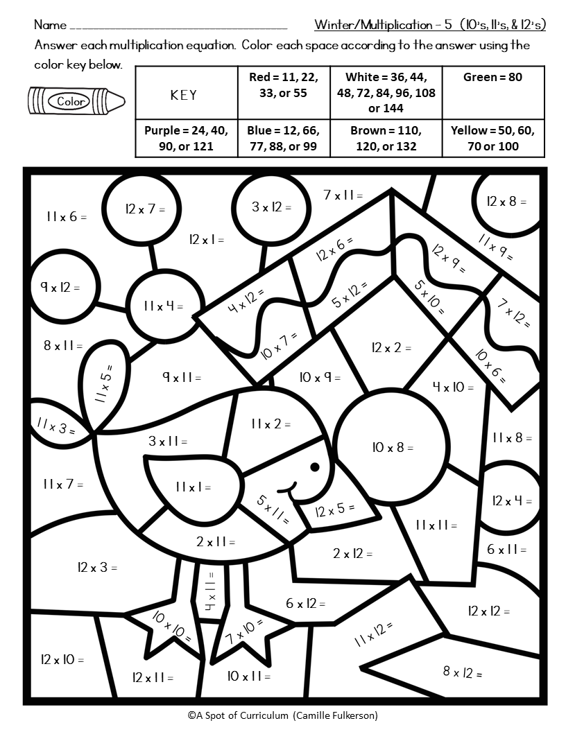 Multiplication Color By Code Multiplication Color By Number Multiplication Facts Math Coloring Sheets Coloring Pages Classful