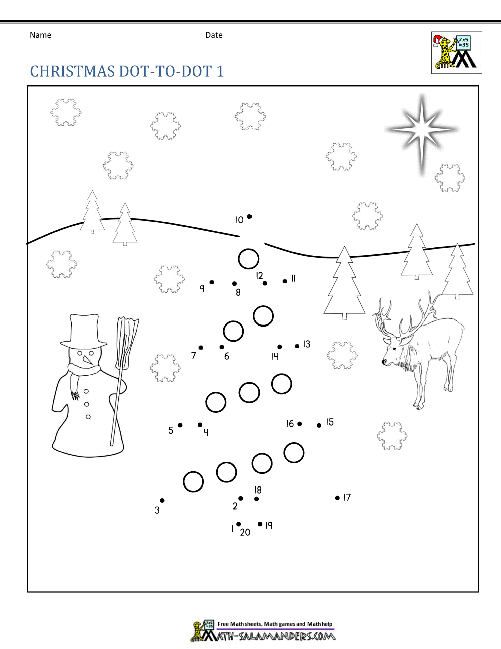 Winter Dot To Dot