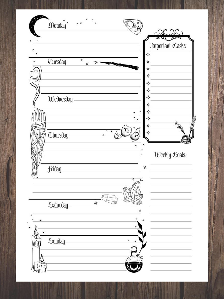 Witchy Planner PDF 2025