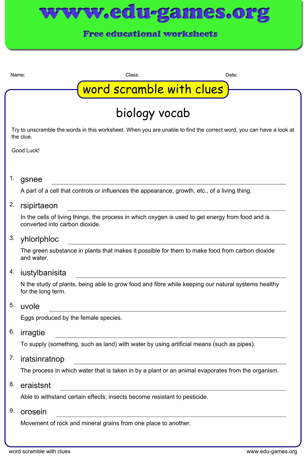Word Scramble With Clue Maker Free Printable Worksheets Word Scramble With Clue Maker Free Printable Worksheets